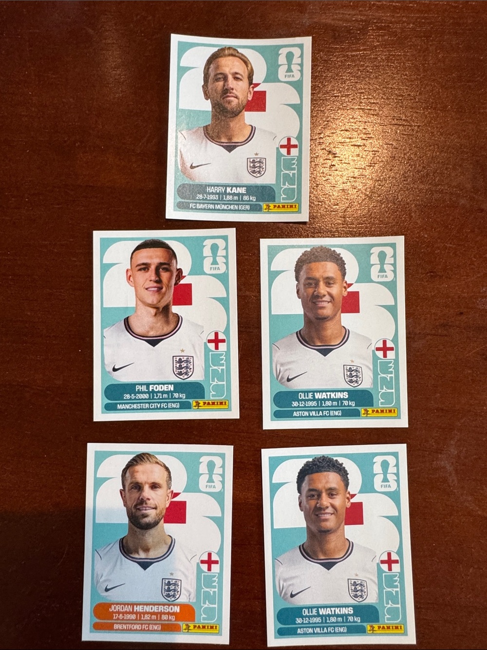 Panini FIFA England Football Player Sticker Pack Harry Kane